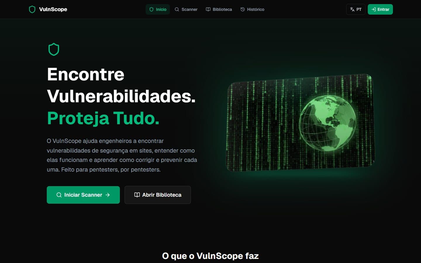 VulnScope: Início